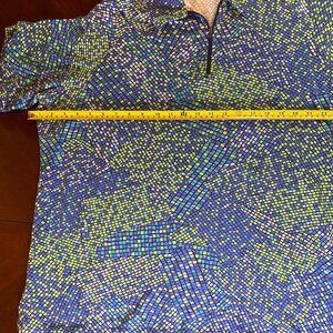 Lands’ End SET size 2X half zip up top + Matching capri 'pants GEOMETRIC PRINT